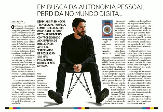 Página do O Globo com a reportagem sobre o livro